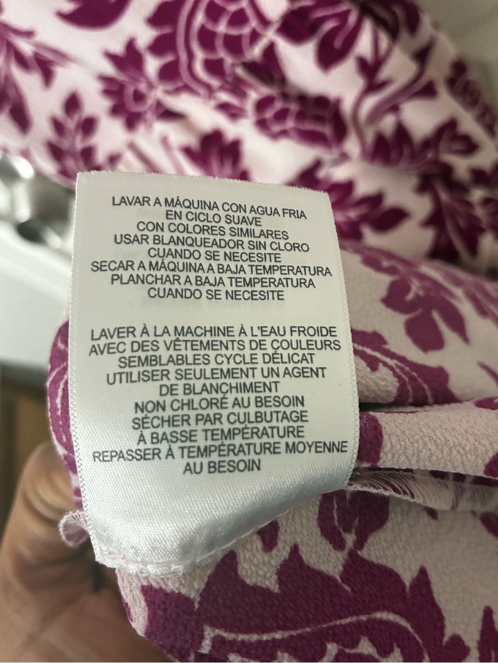 London Style Cream Maxi Dress with Plum Floral Print - Picture 11 of 12